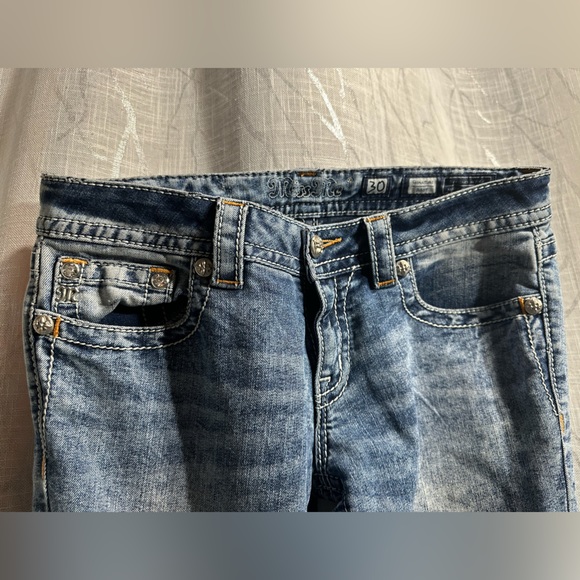 MISS ME DAYDREAM FLOWERS BOOT CUT JEANS - Picture 8 of 13